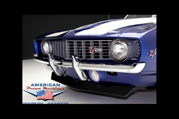 For Sale Used 1969 Chevrolet Camaro Z28, Blue X-77 DZ 302 Z28 | American Dream Machines Des Moines IA 50309