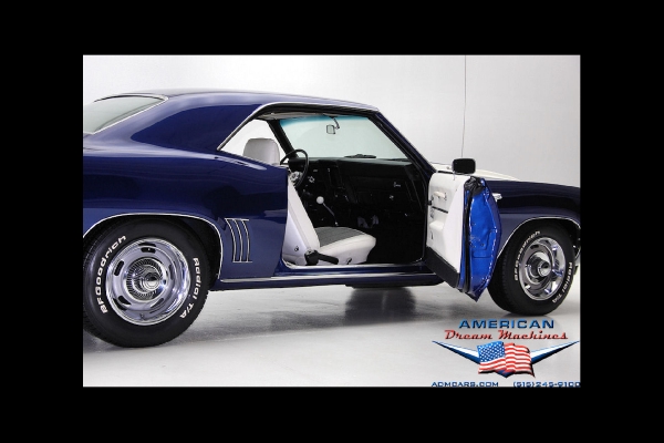 For Sale Used 1969 Chevrolet Camaro Z28, Blue X-77 DZ 302 Z28 | American Dream Machines Des Moines IA 50309