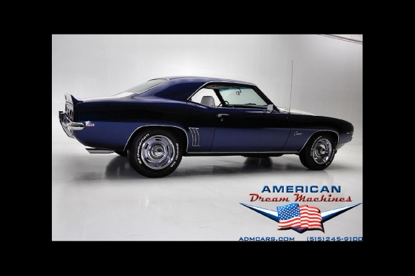 For Sale Used 1969 Chevrolet Camaro Z28, Blue X-77 DZ 302 Z28 | American Dream Machines Des Moines IA 50309