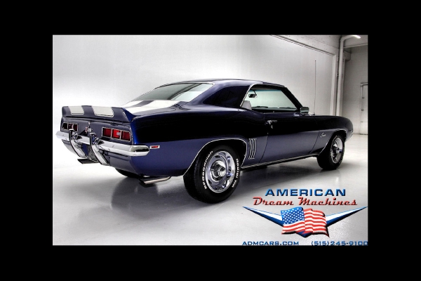 For Sale Used 1969 Chevrolet Camaro Z28, Blue X-77 DZ 302 Z28 | American Dream Machines Des Moines IA 50309