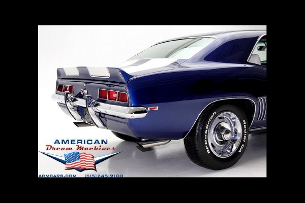 For Sale Used 1969 Chevrolet Camaro Z28, Blue X-77 DZ 302 Z28 | American Dream Machines Des Moines IA 50309