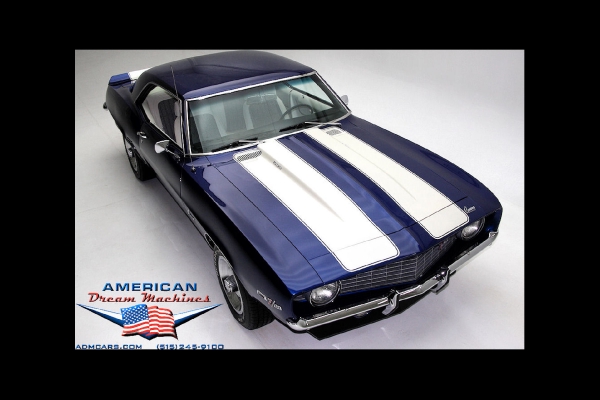 For Sale Used 1969 Chevrolet Camaro Z28, Blue X-77 DZ 302 Z28 | American Dream Machines Des Moines IA 50309