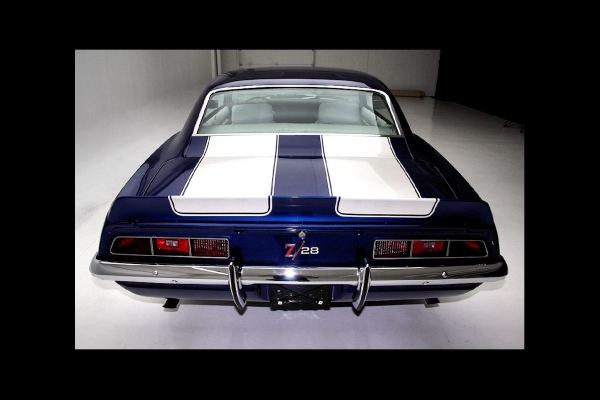 For Sale Used 1969 Chevrolet Camaro Z28, Blue X-77 DZ 302 Z28 | American Dream Machines Des Moines IA 50309