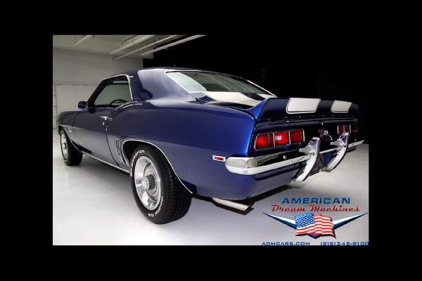 For Sale Used 1969 Chevrolet Camaro Z28, Blue X-77 DZ 302 Z28 | American Dream Machines Des Moines IA 50309