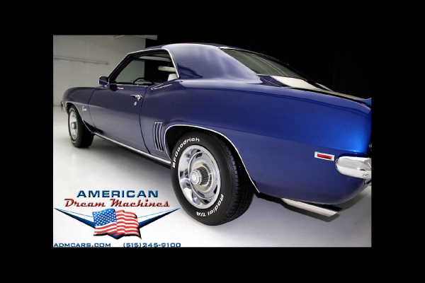 For Sale Used 1969 Chevrolet Camaro Z28, Blue X-77 DZ 302 Z28 | American Dream Machines Des Moines IA 50309