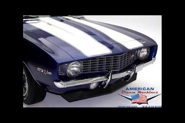 For Sale Used 1969 Chevrolet Camaro Z28, Blue X-77 DZ 302 Z28 | American Dream Machines Des Moines IA 50309
