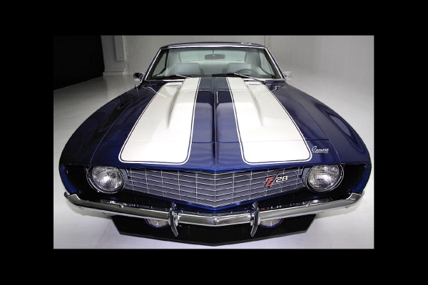 For Sale Used 1969 Chevrolet Camaro Z28, Blue X-77 DZ 302 Z28 | American Dream Machines Des Moines IA 50309