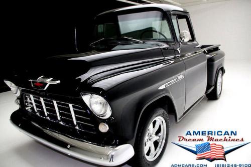 For Sale Used 1955 Chevrolet Pickup 454 Big Back Window Stepside Pickup | American Dream Machines Des Moines IA 50309