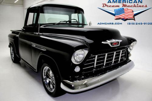 For Sale Used 1955 Chevrolet Pickup 454 Big Back Window Stepside Pickup | American Dream Machines Des Moines IA 50309