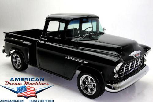 For Sale Used 1955 Chevrolet Pickup 454 Big Back Window Stepside Pickup | American Dream Machines Des Moines IA 50309