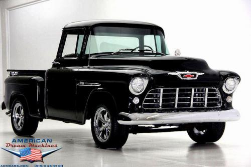 For Sale Used 1955 Chevrolet Pickup 454 Big Back Window Stepside Pickup | American Dream Machines Des Moines IA 50309