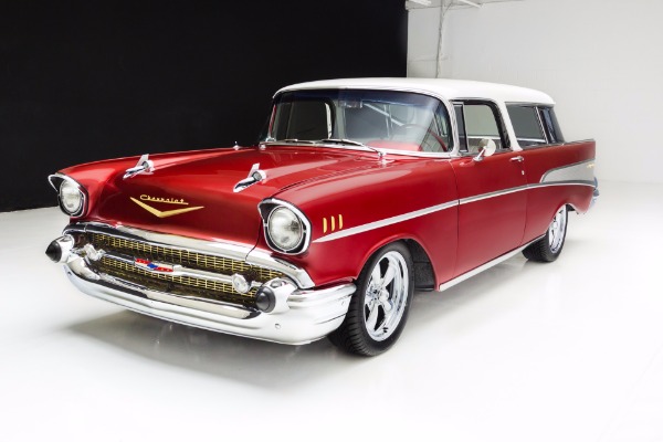 For Sale Used 1957 Chevrolet 210 Candy Red Pro-Tour AC | American Dream Machines Des Moines IA 50309