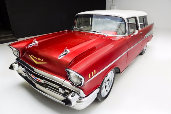 For Sale Used 1957 Chevrolet 210 Candy Red Pro-Tour AC | American Dream Machines Des Moines IA 50309