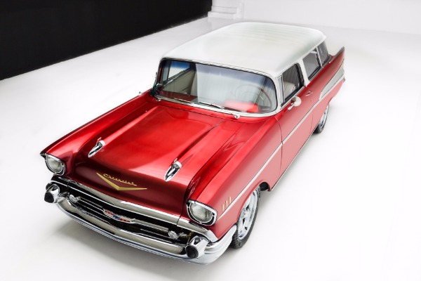 For Sale Used 1957 Chevrolet 210 Candy Red Pro-Tour AC | American Dream Machines Des Moines IA 50309