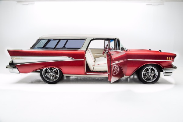 For Sale Used 1957 Chevrolet 210 Candy Red Pro-Tour AC | American Dream Machines Des Moines IA 50309