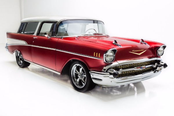 For Sale Used 1957 Chevrolet 210 Candy Red Pro-Tour AC | American Dream Machines Des Moines IA 50309