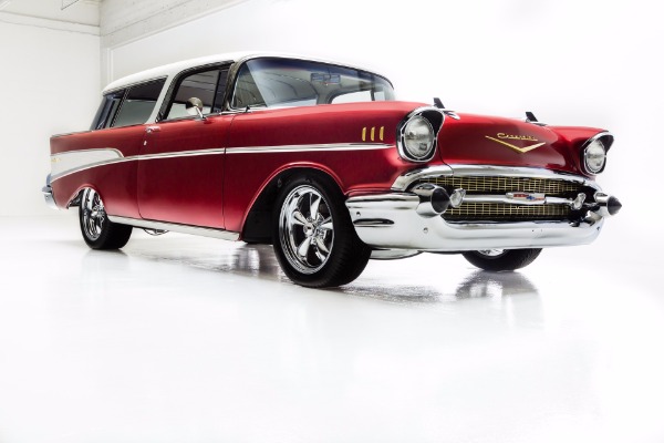 For Sale Used 1957 Chevrolet 210 Candy Red Pro-Tour AC | American Dream Machines Des Moines IA 50309