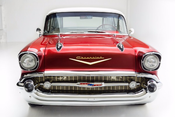 For Sale Used 1957 Chevrolet 210 Candy Red Pro-Tour AC | American Dream Machines Des Moines IA 50309