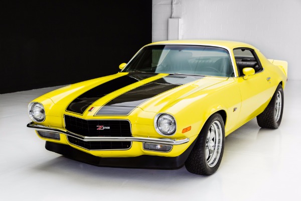 For Sale Used 1972 Chevrolet Camaro Z28 Stripes Blk Chrome | American Dream Machines Des Moines IA 50309