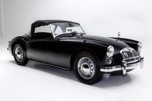 For Sale Used 1957 MG MGA Roadster Black Twin Carbs 2 tops | American Dream Machines Des Moines IA 50309