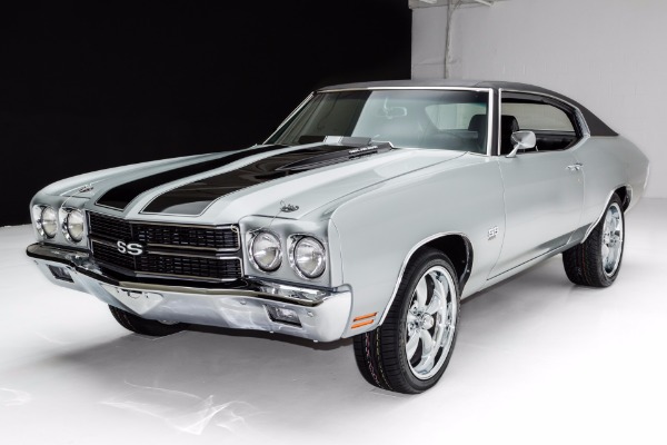 For Sale Used 1970 Chevrolet Chevelle SS Silver, 454 4-Speed | American Dream Machines Des Moines IA 50309