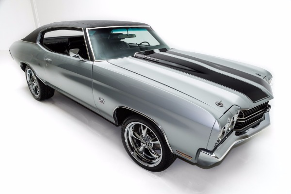 For Sale Used 1970 Chevrolet Chevelle SS Silver, 454 4-Speed | American Dream Machines Des Moines IA 50309