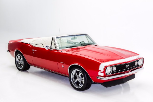 For Sale Used 1967 Chevrolet Camaro Red & Rolling on Chrome | American Dream Machines Des Moines IA 50309