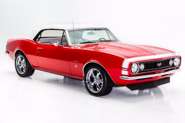 For Sale Used 1967 Chevrolet Camaro Red & Rolling on Chrome | American Dream Machines Des Moines IA 50309