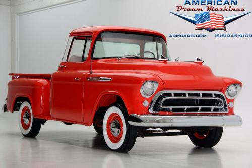 For Sale Used 1957 Chevrolet Pickup, Big Back Window 265-V8 Pickup | American Dream Machines Des Moines IA 50309