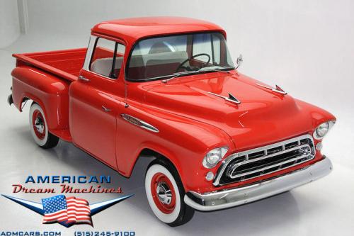 For Sale Used 1957 Chevrolet Pickup, Big Back Window 265-V8 Pickup | American Dream Machines Des Moines IA 50309