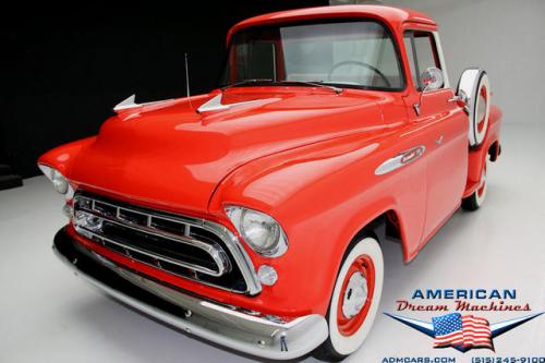 For Sale Used 1957 Chevrolet Pickup, Big Back Window 265-V8 Pickup | American Dream Machines Des Moines IA 50309