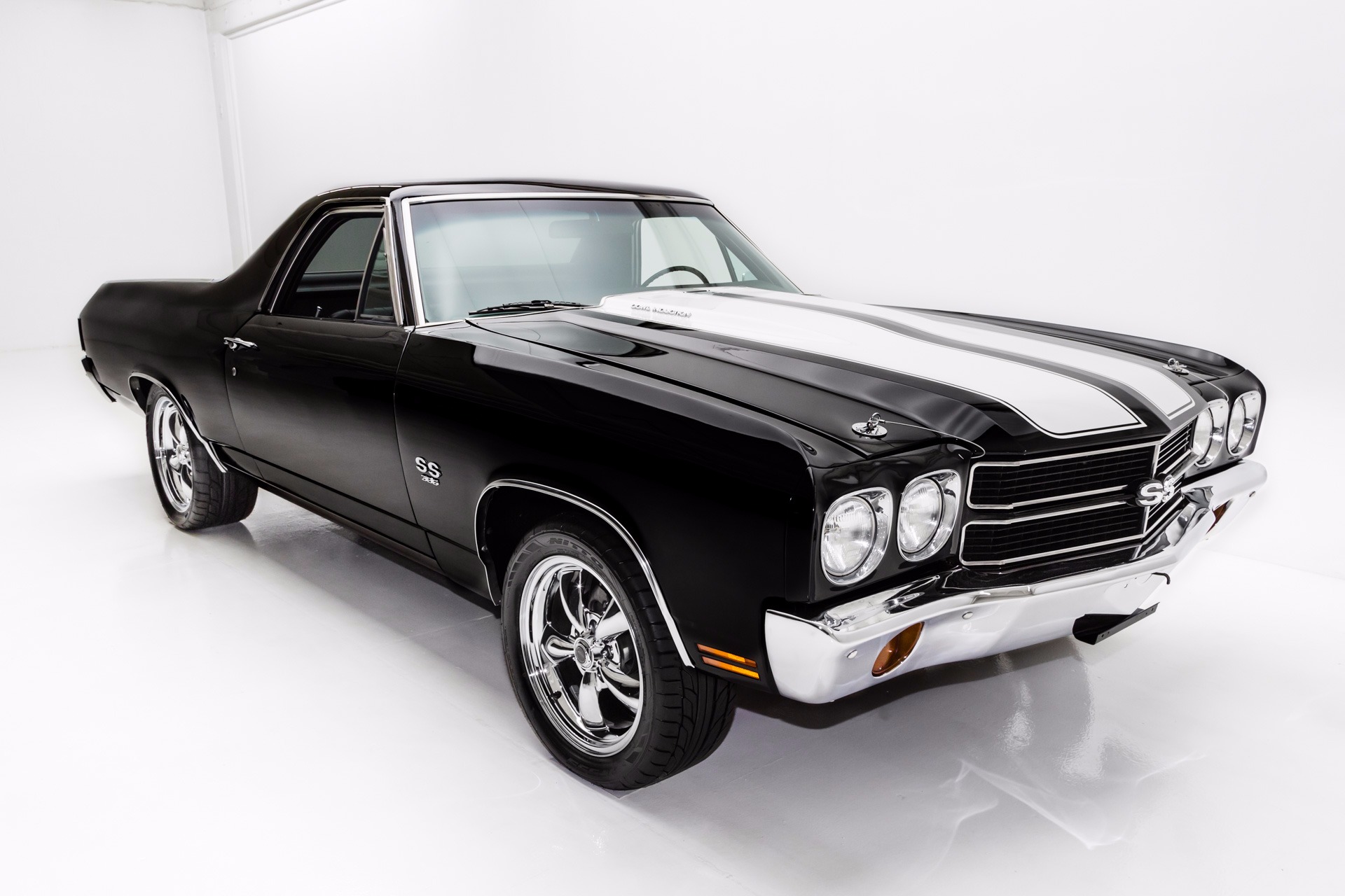 For Sale Used 1970 Chevrolet El Camino Black Big Block 4 Speed | American Dream Machines Des Moines IA 50309