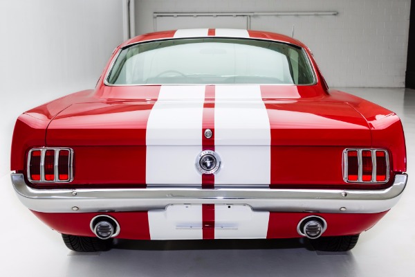 For Sale Used 1965 Ford Mustang Fastback AC Shelby Stripes | American Dream Machines Des Moines IA 50309