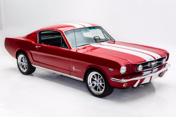 For Sale Used 1965 Ford Mustang Fastback AC Shelby Stripes | American Dream Machines Des Moines IA 50309