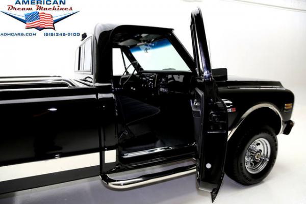 For Sale Used 1972 Chevrolet K20 Cheyenne pickup Black 4x4 Frame off | American Dream Machines Des Moines IA 50309