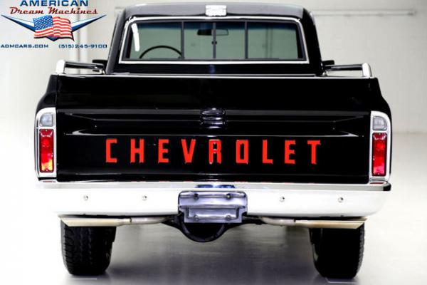 For Sale Used 1972 Chevrolet K20 Cheyenne pickup Black 4x4 Frame off | American Dream Machines Des Moines IA 50309