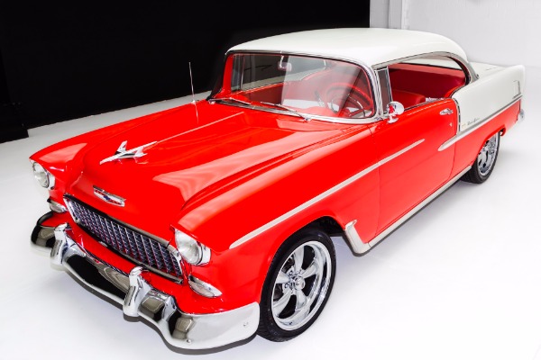 For Sale Used 1955 Chevrolet Bel Air 350 Auto A/C, New Chrome | American Dream Machines Des Moines IA 50309