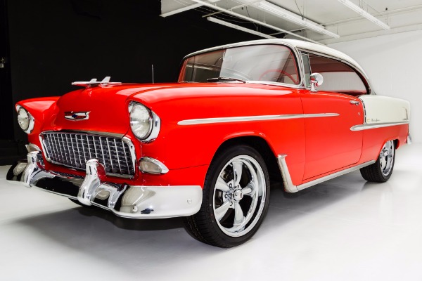 For Sale Used 1955 Chevrolet Bel Air 350 Auto A/C, New Chrome | American Dream Machines Des Moines IA 50309