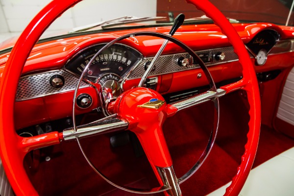 For Sale Used 1955 Chevrolet Bel Air 350 Auto A/C, New Chrome | American Dream Machines Des Moines IA 50309
