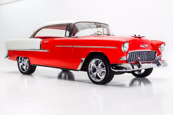 For Sale Used 1955 Chevrolet Bel Air 350 Auto A/C, New Chrome | American Dream Machines Des Moines IA 50309