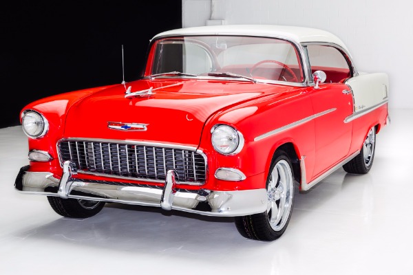 For Sale Used 1955 Chevrolet Bel Air 350 Auto A/C, New Chrome | American Dream Machines Des Moines IA 50309