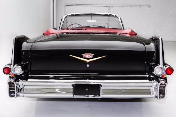 For Sale Used 1957 Cadillac Series 62 Black Red Leather | American Dream Machines Des Moines IA 50309