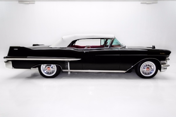 For Sale Used 1957 Cadillac Series 62 Black Red Leather | American Dream Machines Des Moines IA 50309