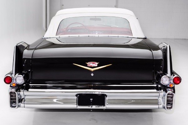 For Sale Used 1957 Cadillac Series 62 Black Red Leather | American Dream Machines Des Moines IA 50309