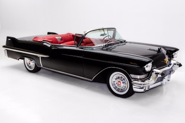 For Sale Used 1957 Cadillac Series 62 Black Red Leather | American Dream Machines Des Moines IA 50309