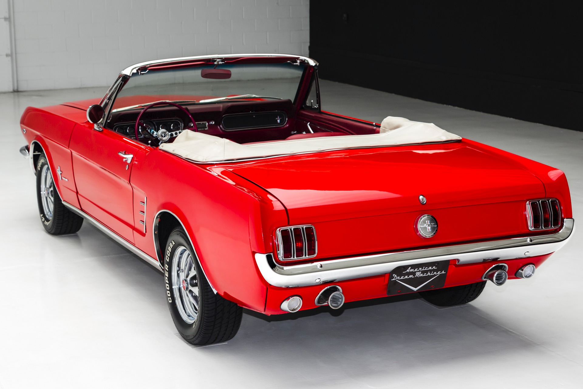 1966 Ford Mustang Red/Red Convertible 289