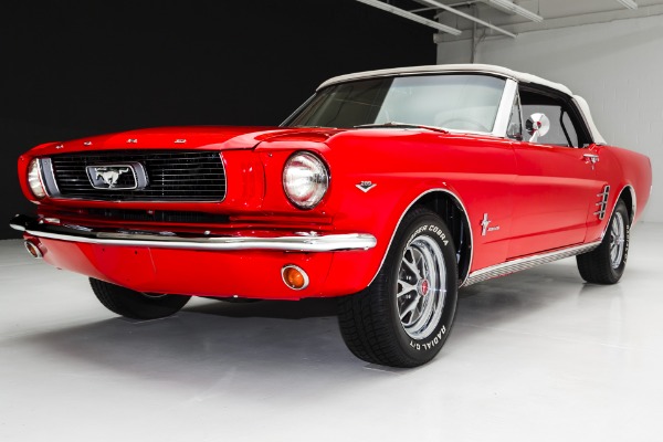 For Sale Used 1966 Ford Mustang Red/Red Convertible 289 | American Dream Machines Des Moines IA 50309