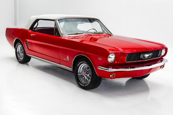 For Sale Used 1966 Ford Mustang Red/Red Convertible 289 | American Dream Machines Des Moines IA 50309