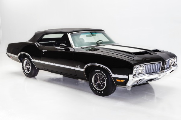 For Sale Used 1970 Oldsmobile 442 Triple Black 455 A/C Ram Air | American Dream Machines Des Moines IA 50309