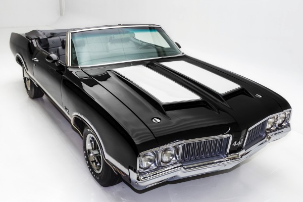 For Sale Used 1970 Oldsmobile 442 Triple Black 455 A/C Ram Air | American Dream Machines Des Moines IA 50309